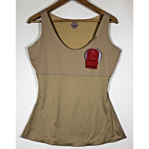 Spanx Other - Spanx Shapewear Cami Womens 1X Beige Control Tank Smoothing Slimming Undershirt
